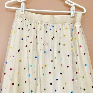Confetti tulle skirt